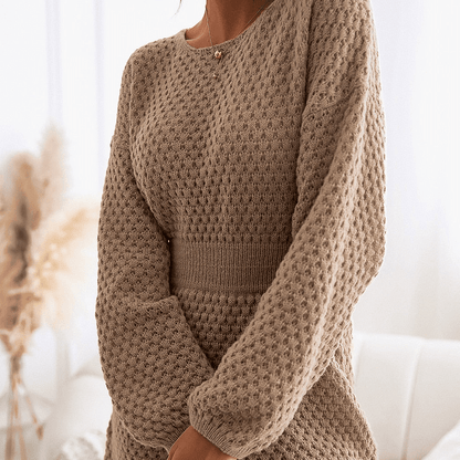 Elaina | Comfortabel Gebreide Dames Jurk | Sweaterjurk