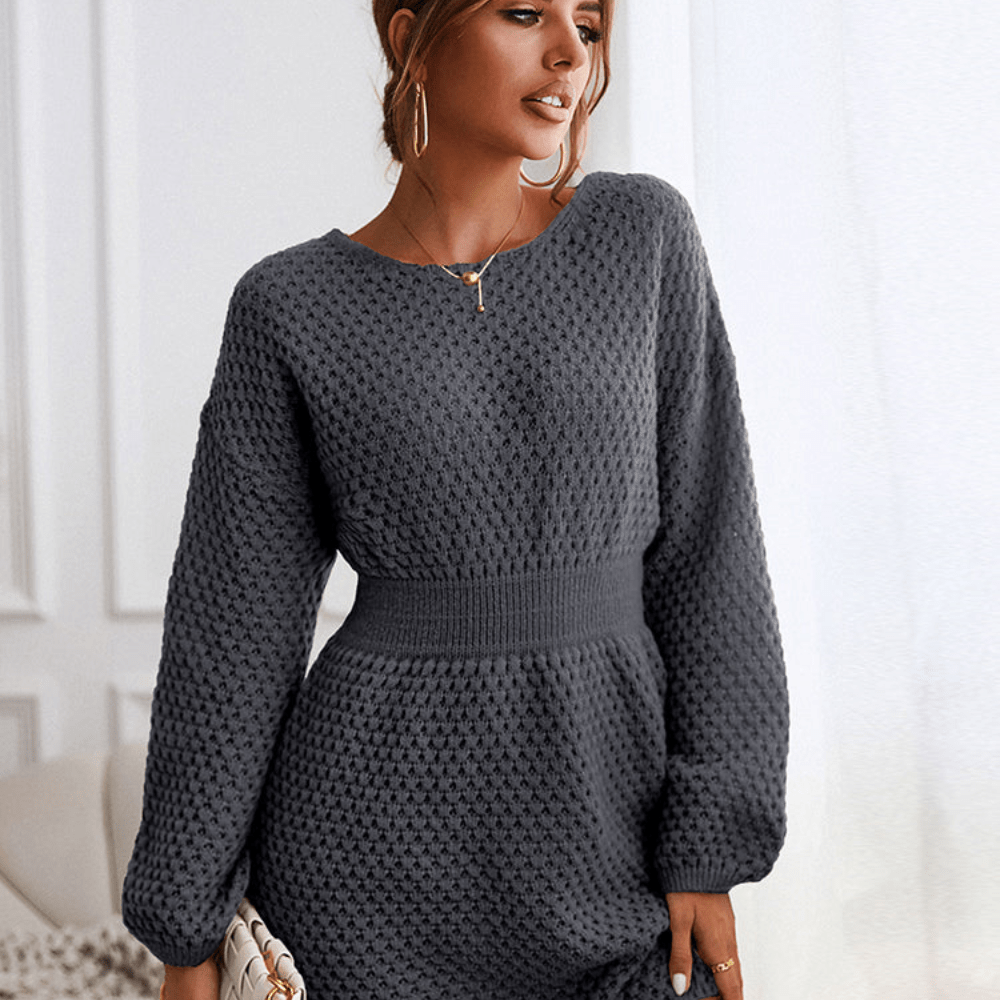 Elaina | Comfortabel Gebreide Dames Jurk | Sweaterjurk