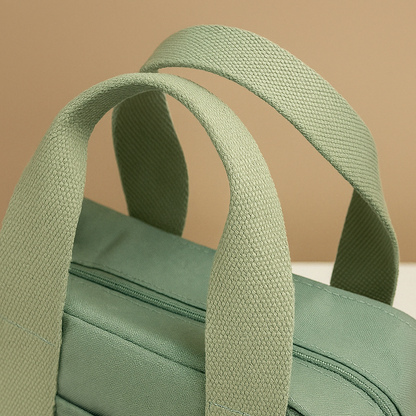 Elani | Canvas schoudertas met meerdere vakken voor dames