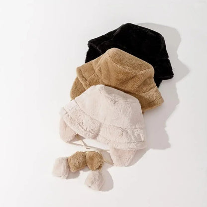 Katelijn | Dames Pluche Bucket Hat met Oorbescherming