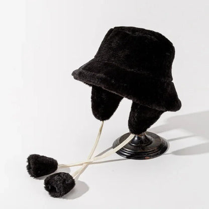 Katelijn | Dames Pluche Bucket Hat met Oorbescherming