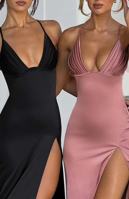 Jaydi | Elegante Midi Jurk met Spaghettibandjes
