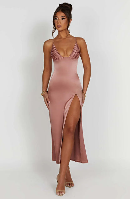 Jaydi | Elegante Midi Jurk met Spaghettibandjes