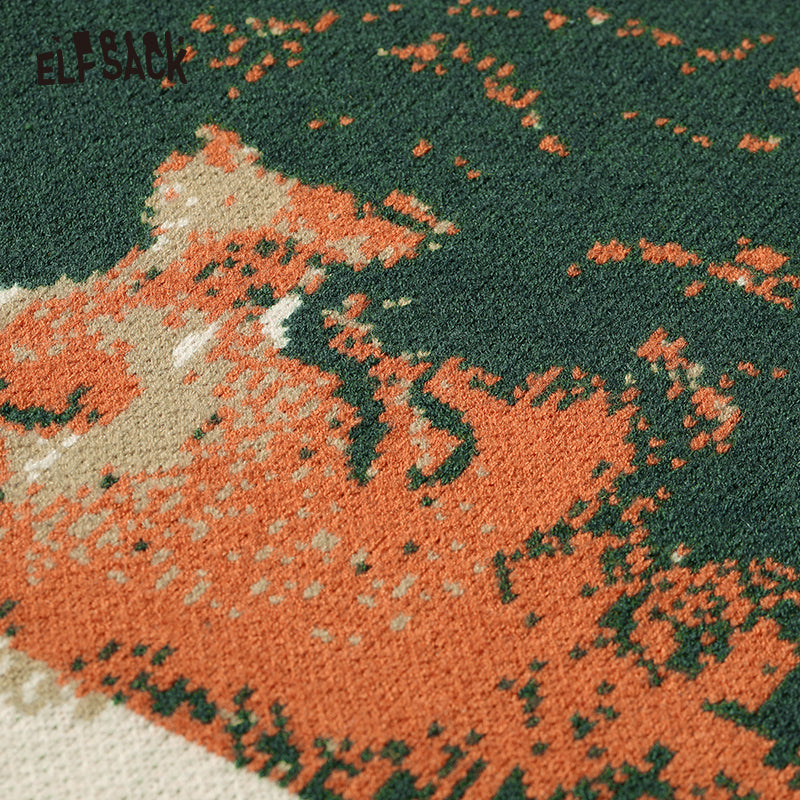 Josje | Luxe Gebreide Pullover met 2000s Grafische Print