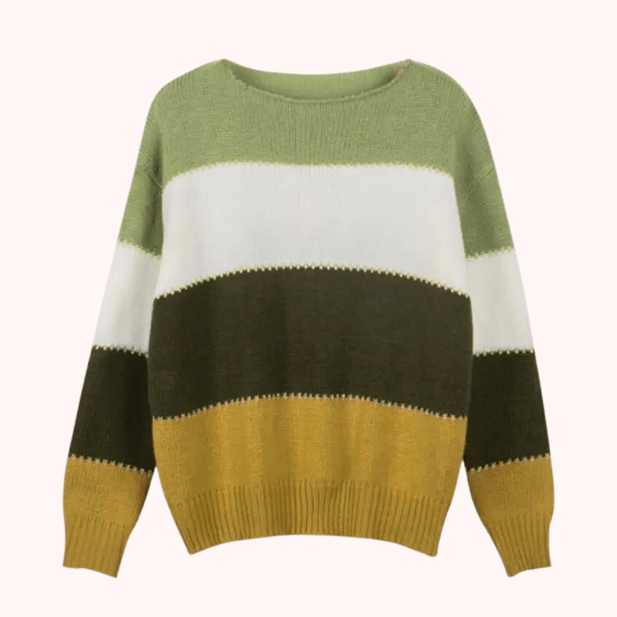 MAY - Trendy Gestreept Herfst Sweater voor Dames
