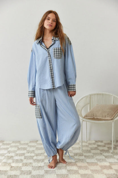 Yvette | Tweedelige pyjama set katoen zacht en stretchy