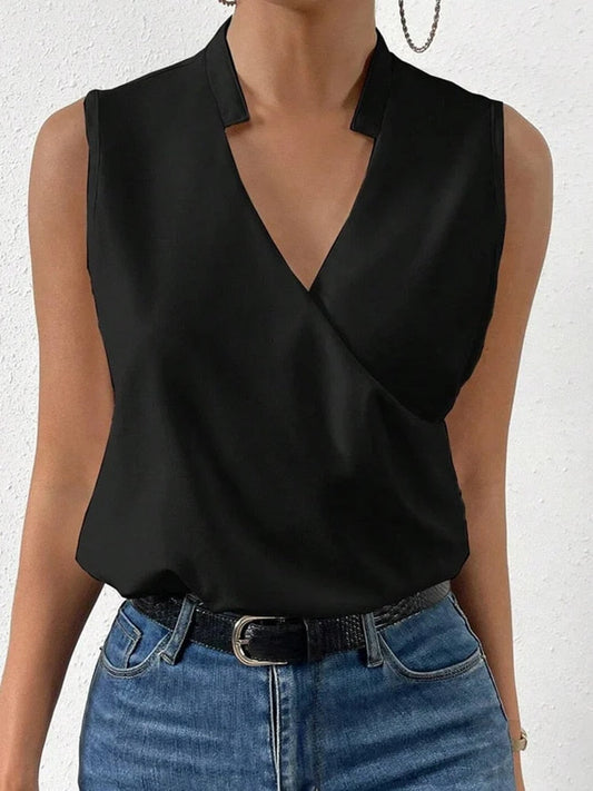 Joanne – V-Hals Top met Tijdloze Elegantie