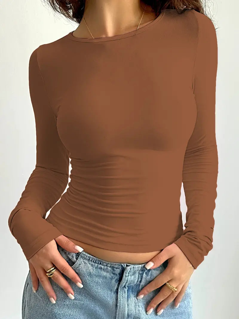 River | Katoen Casual Dames T-shirt Lange Mouwen