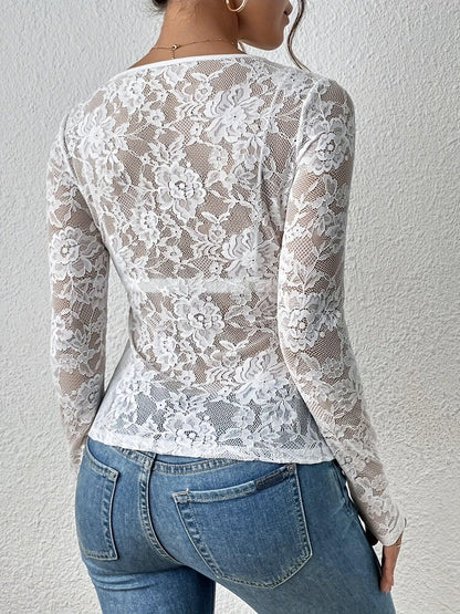 CLARICE | Delicate Lace Top