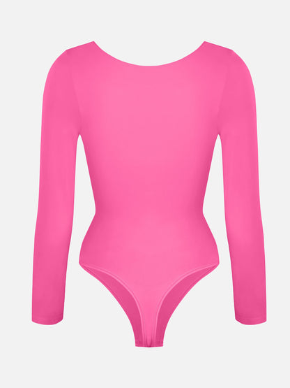 Tammy | Naadloze Bodysuit Lange Mouw Beige