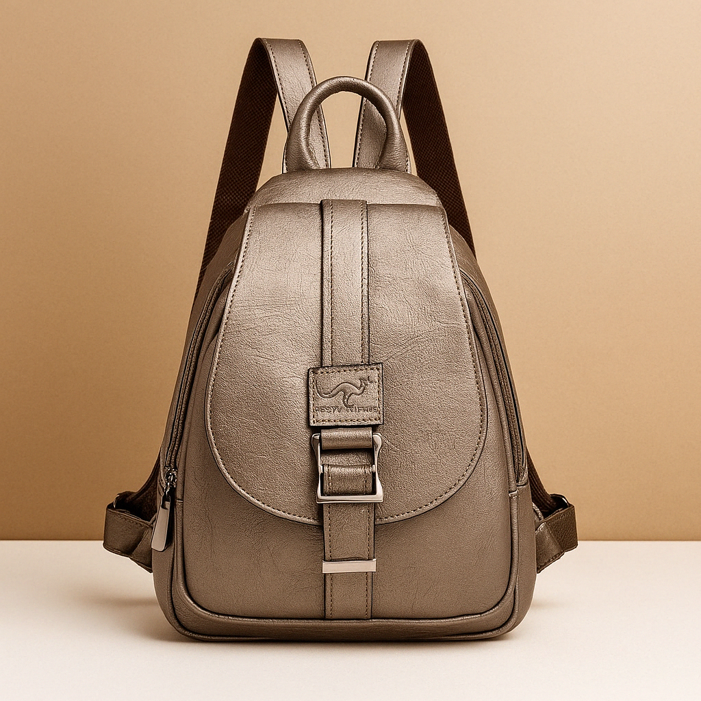 Zayla | Elegante PU-leren rugzak met minimalistisch design voor dames