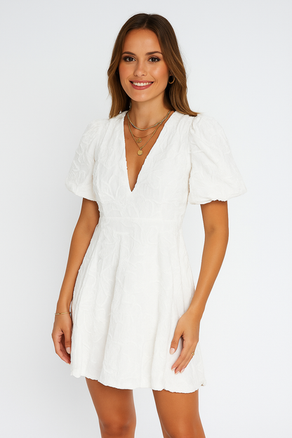 ELISE - Stijlvolle Zomerse witte Jurk voor Dames