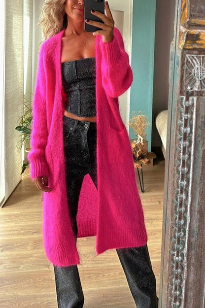 Callie | Luxe Mohairmix Vest – Oversized Pasvorm – Lange Snit | Julie Mae