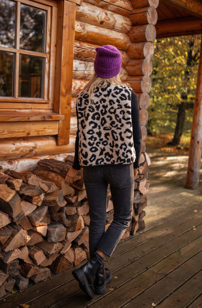 Maxe | Stoere Bodywarmer Met Luipaardprint
