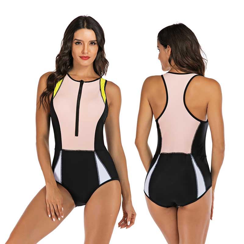 Faro - Comfortabel Sportbadpak met Kleurrijke Print voor Dames