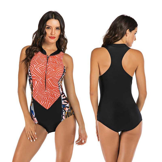 Faro - Comfortabel Sportbadpak met Kleurrijke Print voor Dames