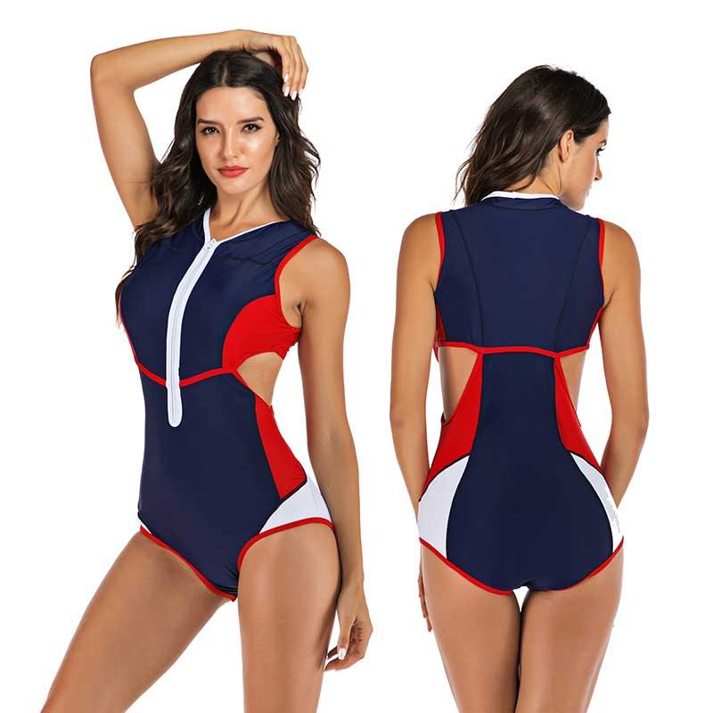 Faro - Comfortabel Sportbadpak met Kleurrijke Print voor Dames