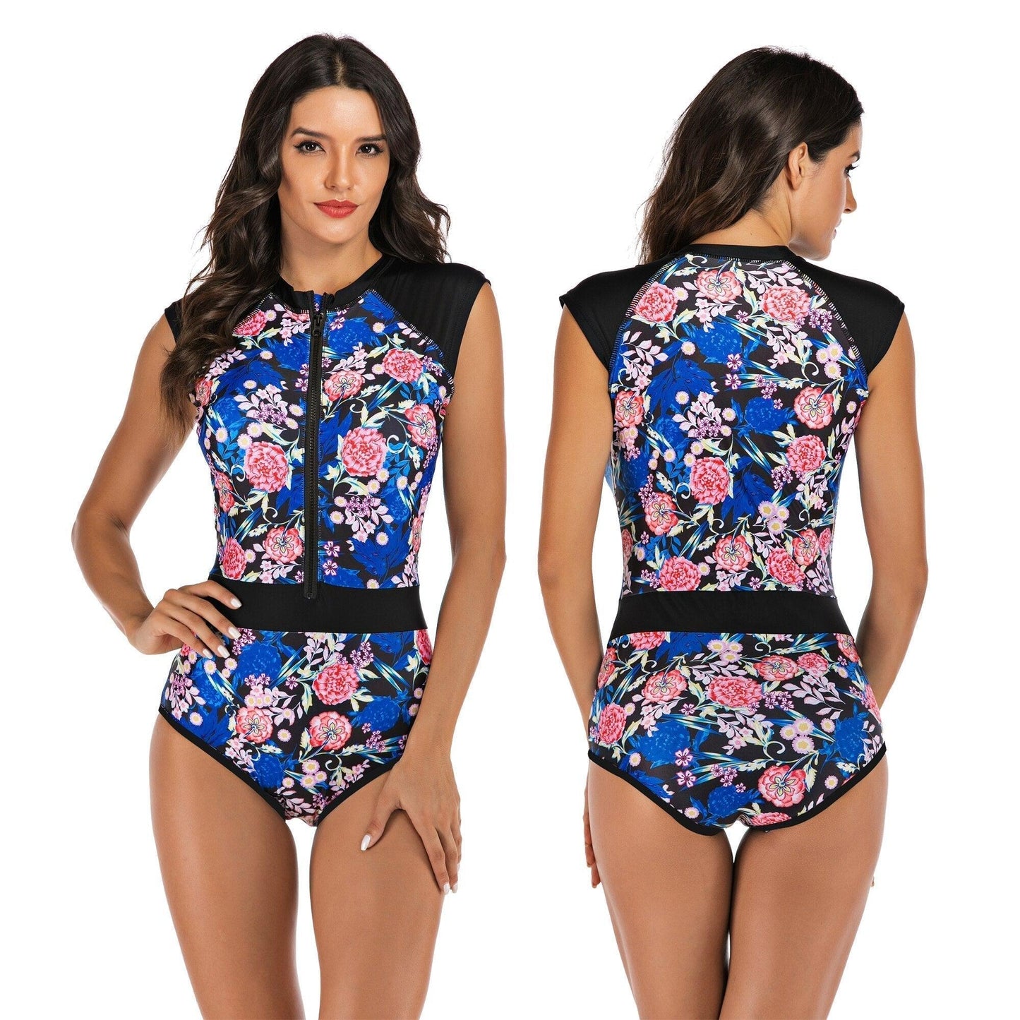 Faro - Comfortabel Sportbadpak met Kleurrijke Print voor Dames