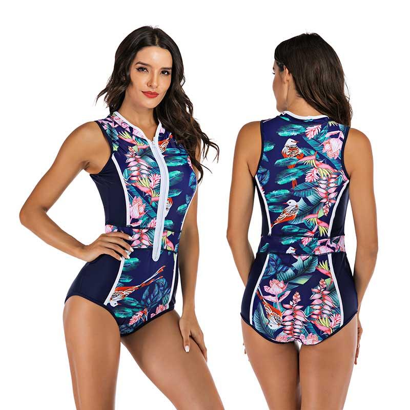 Faro - Comfortabel Sportbadpak met Kleurrijke Print voor Dames