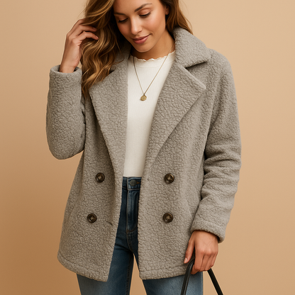 Keyla | Korte winterjas met knoopsluiting voor dames