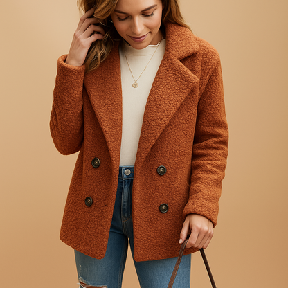 Keyla | Korte winterjas met knoopsluiting voor dames