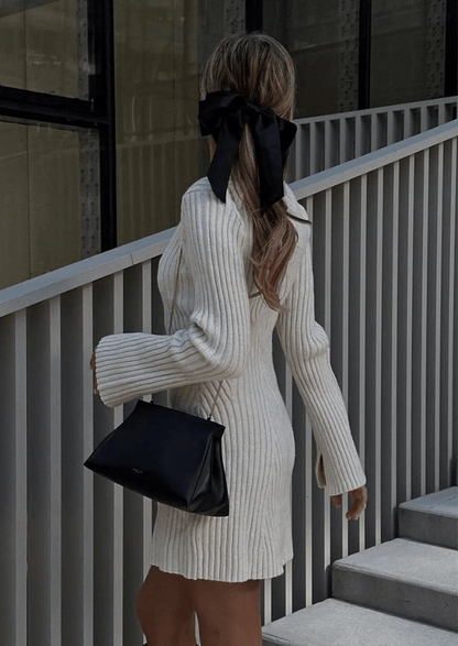 Dakota | Comfortabele En Stijlvolle Gebreide Dames Jurk | Warme Textuur