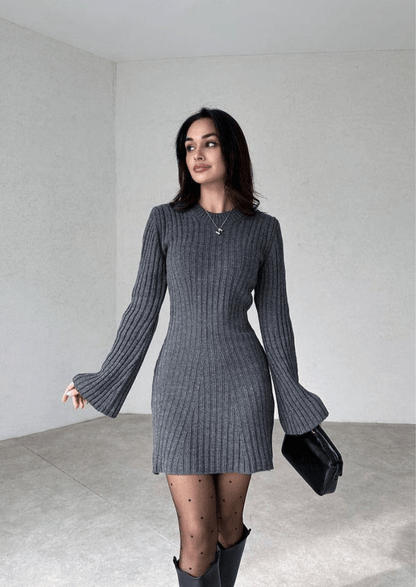 Dakota | Comfortabele En Stijlvolle Gebreide Dames Jurk | Warme Textuur