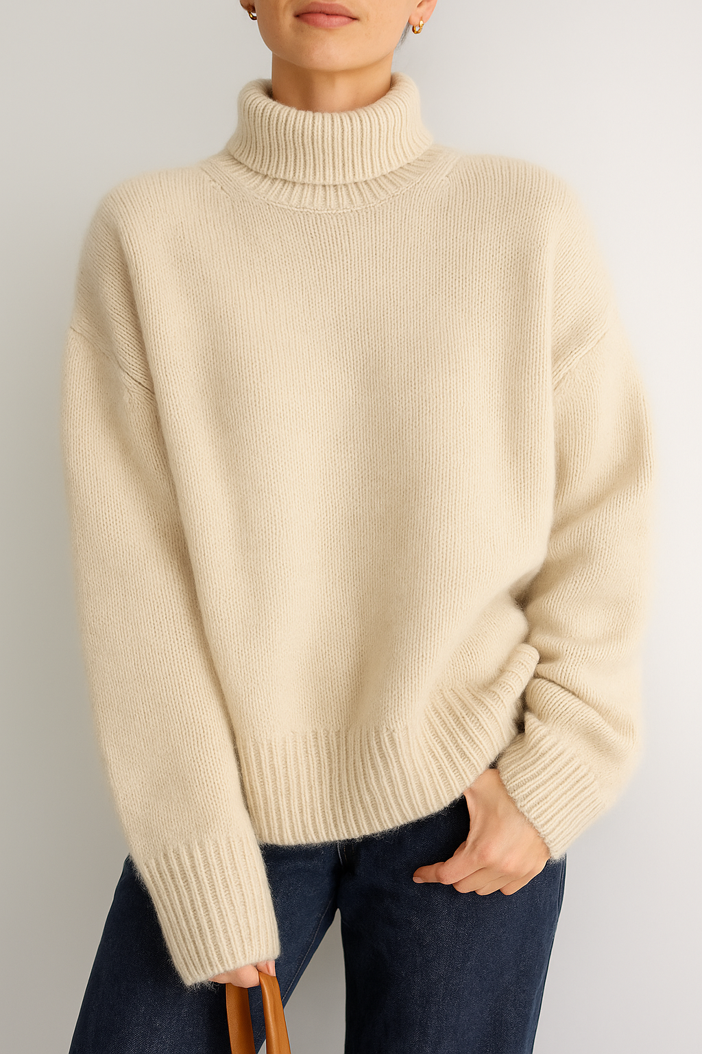 Lindsey - Stijlvolle dames Coltrui van Kasjmier voor de winter