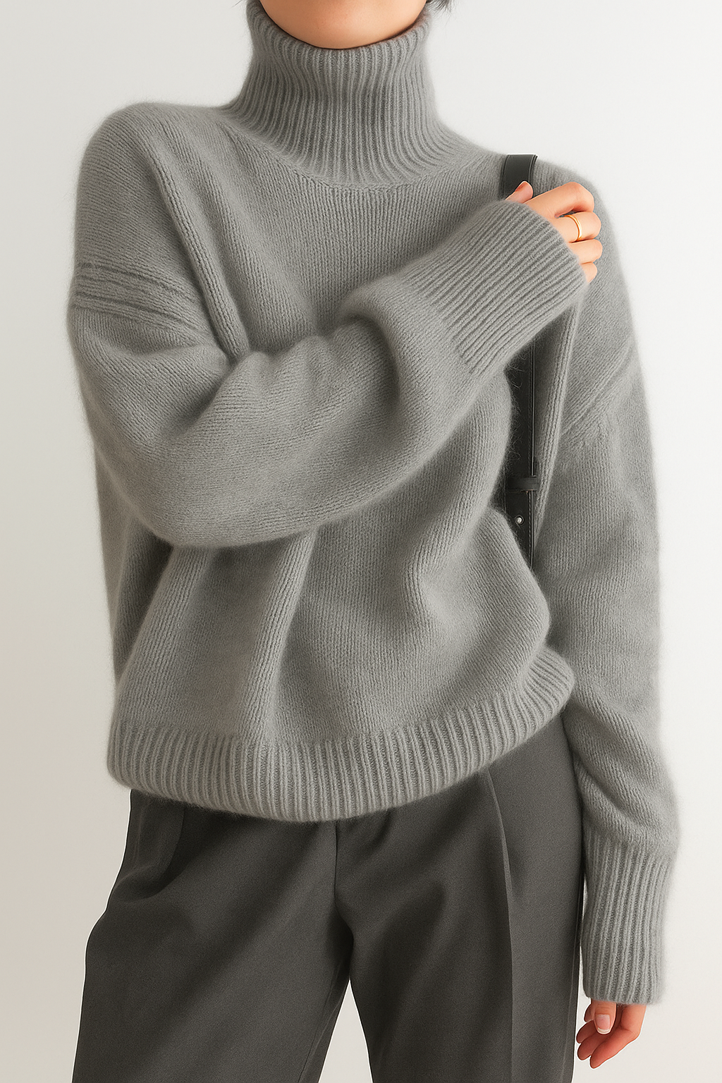 Lindsey - Stijlvolle dames Coltrui van Kasjmier voor de winter