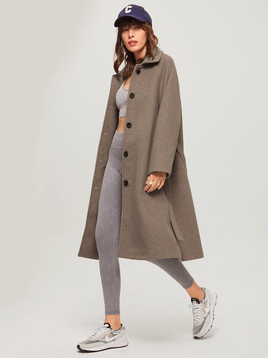 Florentine | Dames herfst overjas van geweven stof met casual stijl