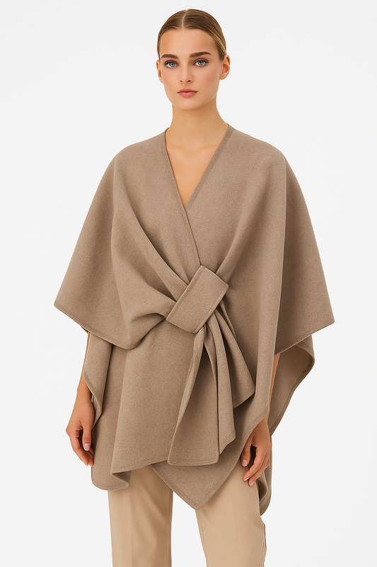 Mavis | Elegante Winddichte Wrap van Zachte Microvezelmix