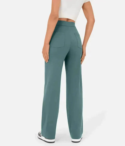 Sue – High-Waisted Elastische Casual Broek