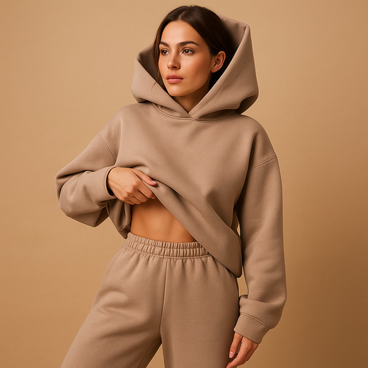 Solange - Oversized loungewear set met hoodie en broek voor dames