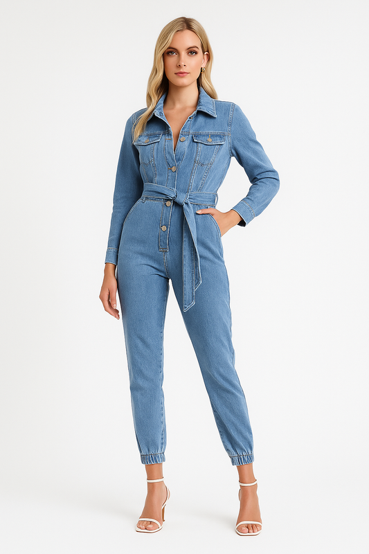 Rebecca – Denim Jumpsuit voor dames