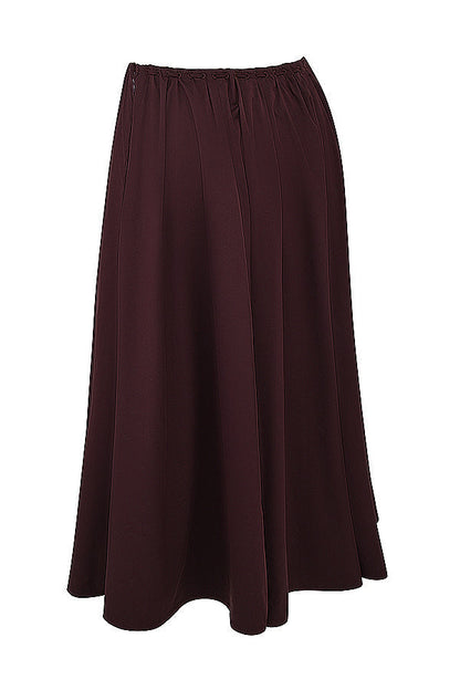 Mexx | Diepbruine Ruches-Set met Top en Midi-Rok