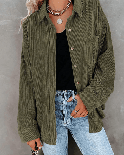 FLOOR | Stijlvolle en Comfortabele Corduroy Blouse