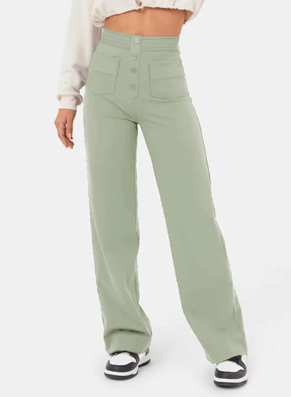 Marcia | Hoge Taille Wijde Broek voor Casual Comfort