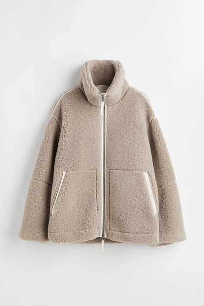 Alina - Wollen Herfst Teddy Jas voor Dames