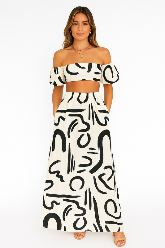 Venezia | Elegante Zomerse Boho Outfit Set voor vrouwen