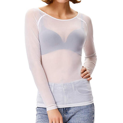 Feliz | Uitdagende Doorschijnende Mesh Top