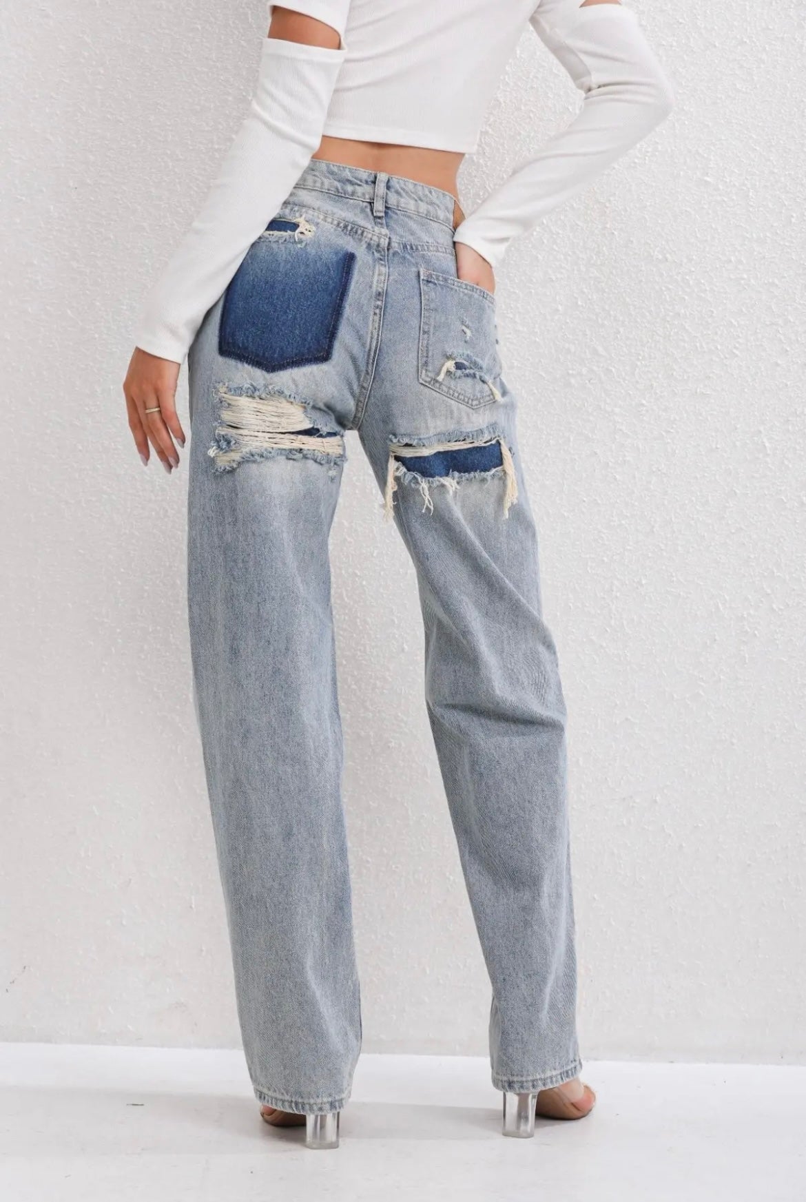 RANIM - Vintage Ripped Jeans voor Dames